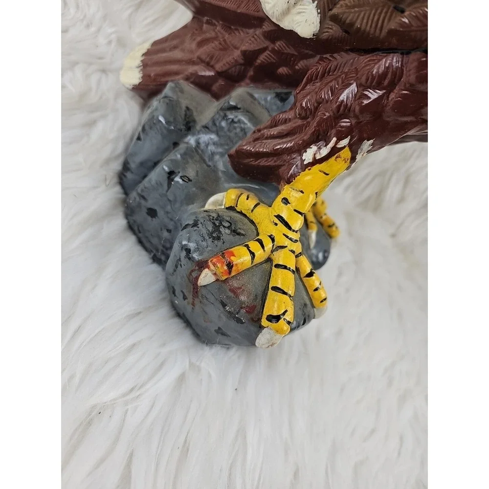 Vintage Super Cool 14in Ceramic Bald Eagle Statue